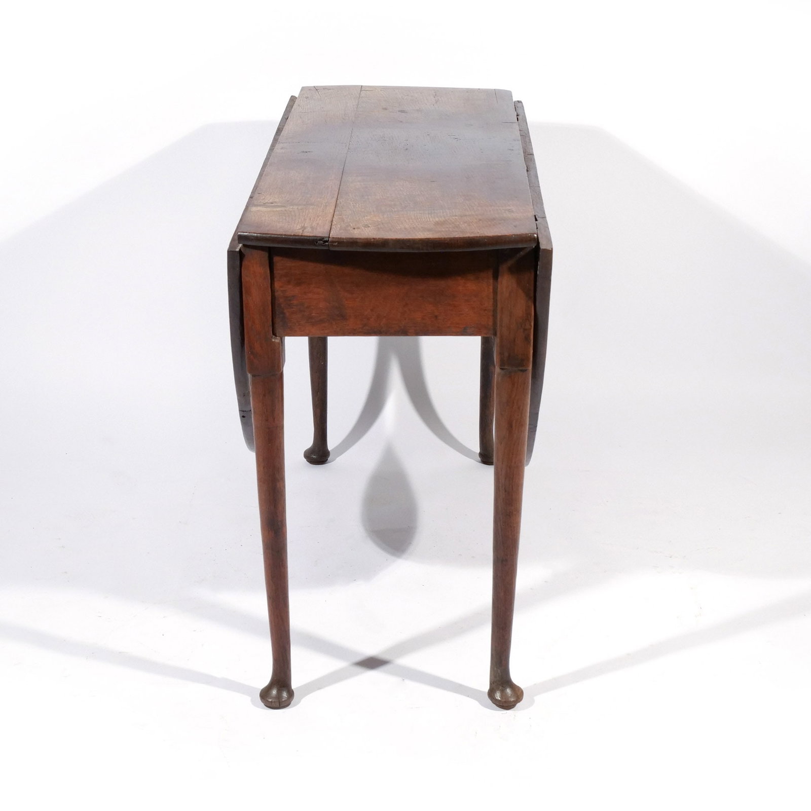QUEEN ANNE OAK SMALL SIZE DROP LEAF TABLE - 13
