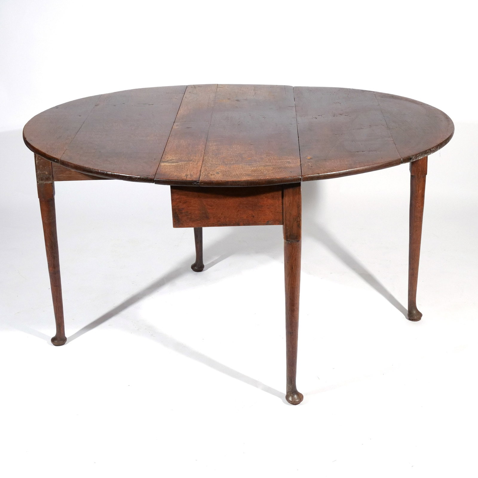 QUEEN ANNE OAK SMALL SIZE DROP LEAF TABLE - 4