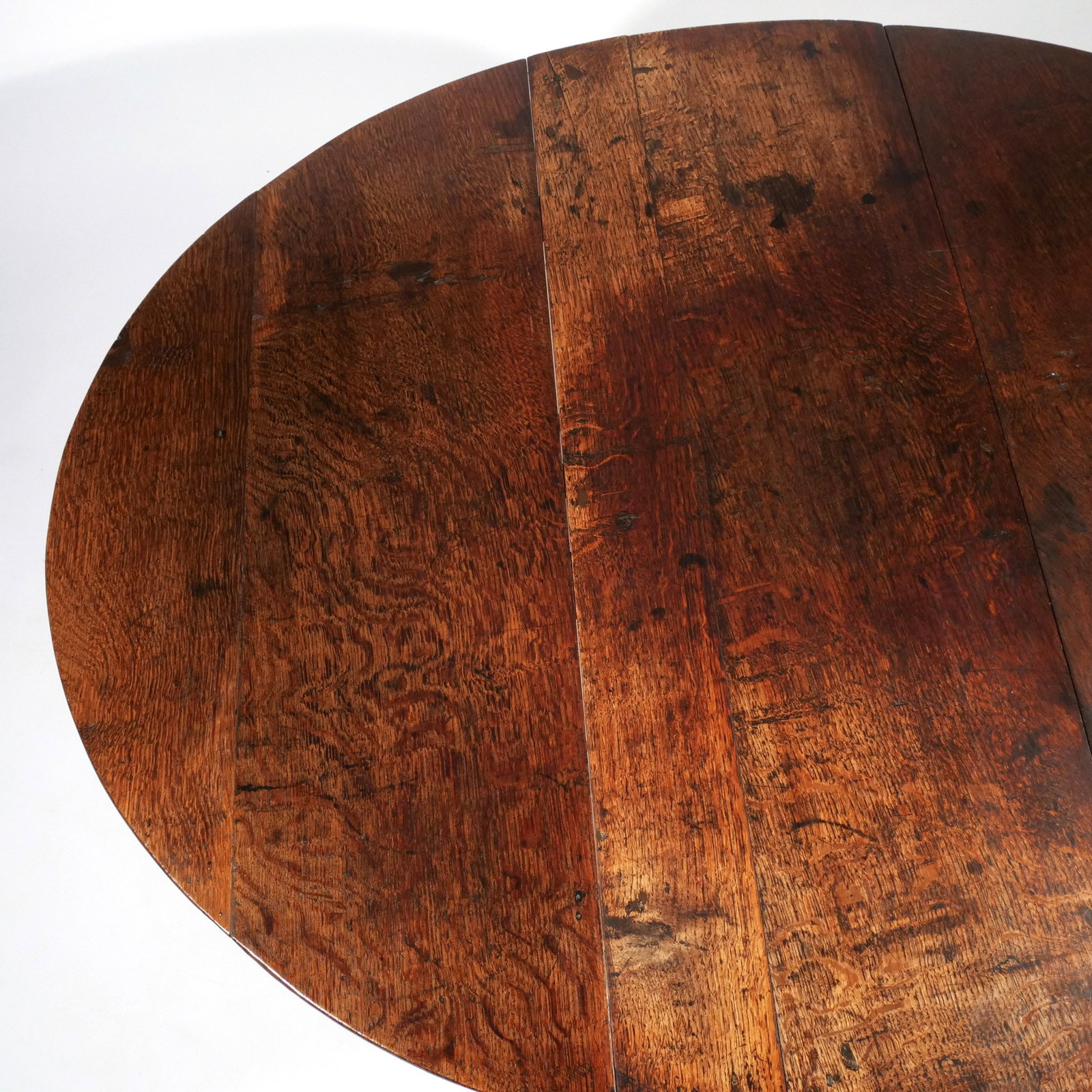 QUEEN ANNE OAK SMALL SIZE DROP LEAF TABLE - 6