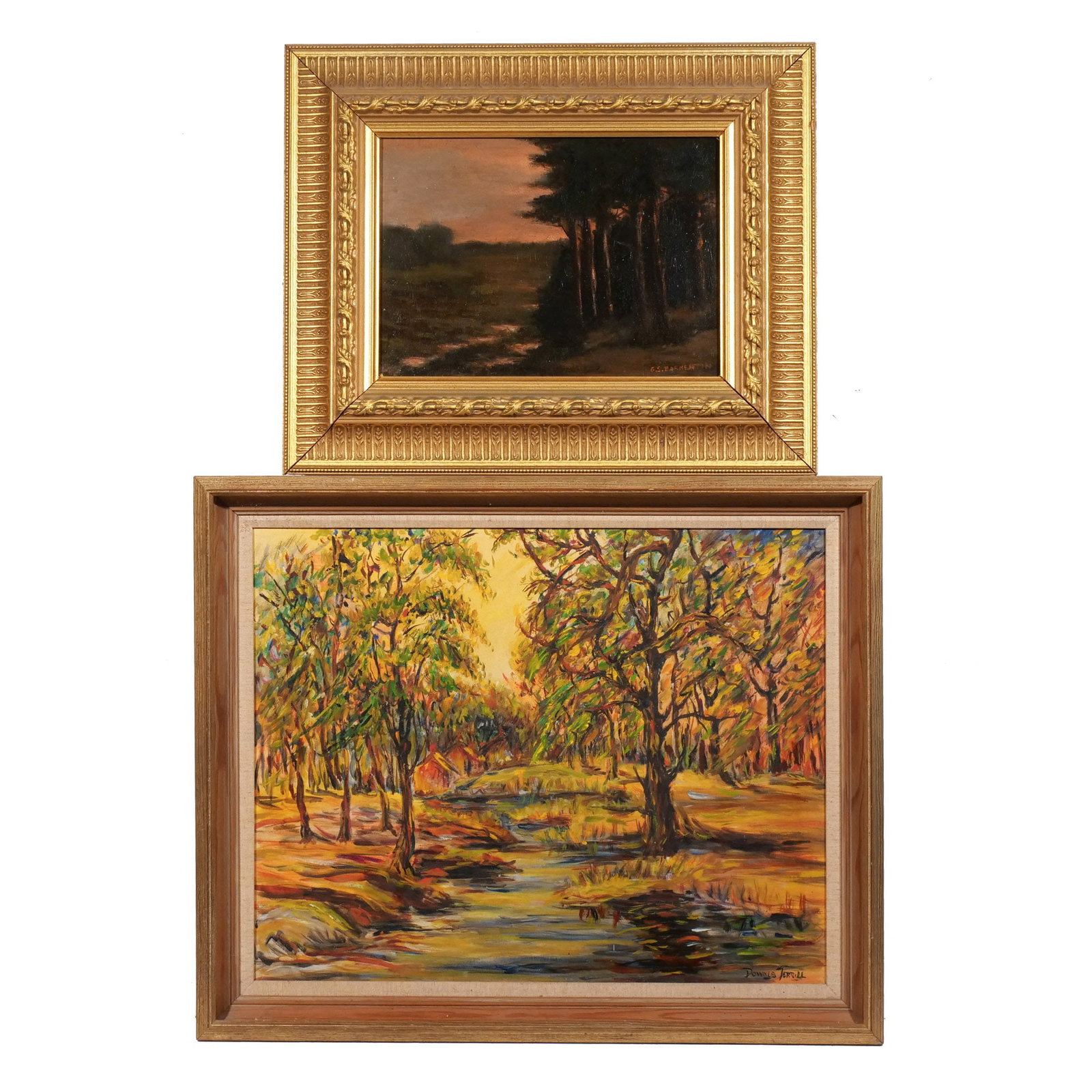 (2pc) LANDSCAPE PAINTINGS (1 of 14)
