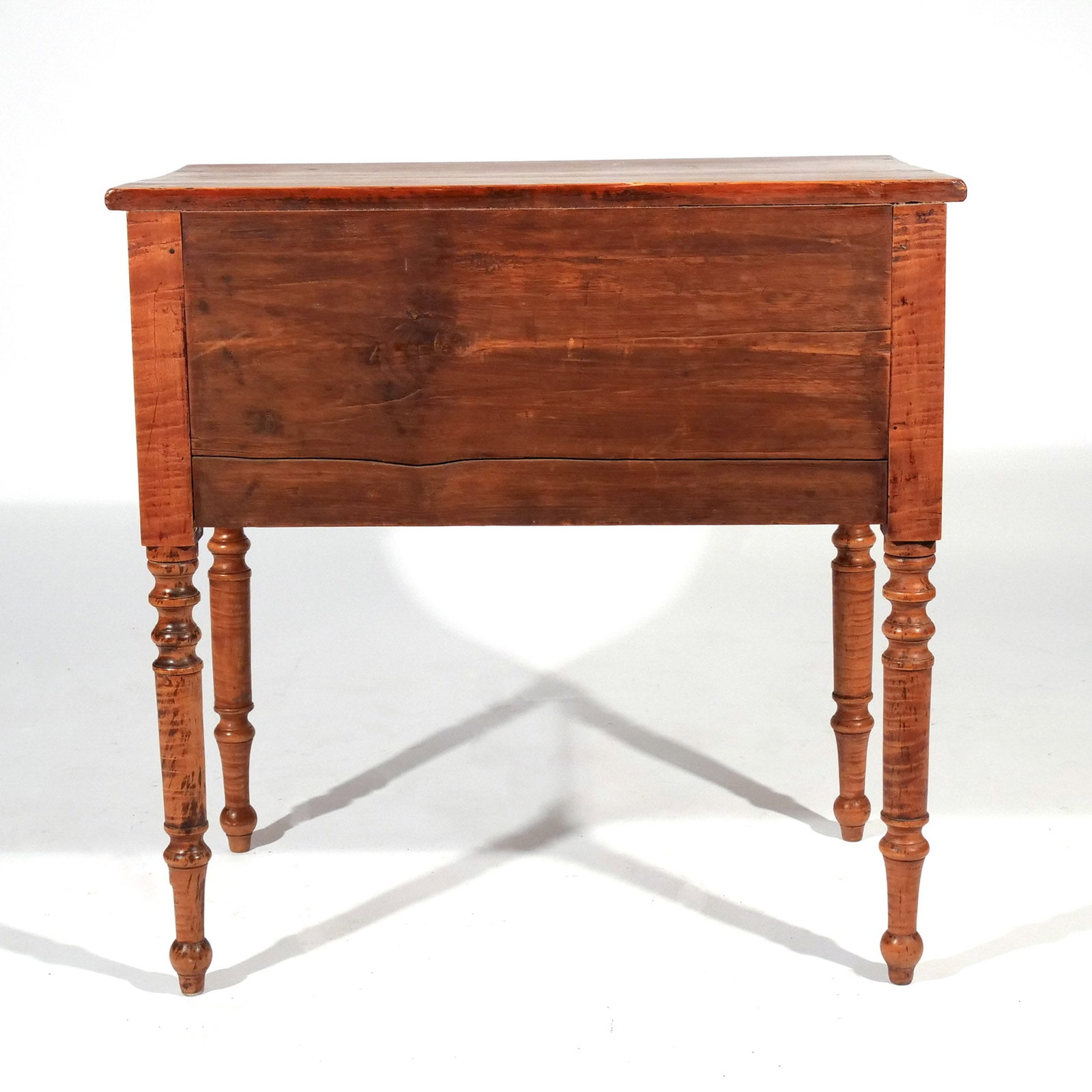 AMERICAN MAPLE TWO DRAWER WORKTABLE - 6