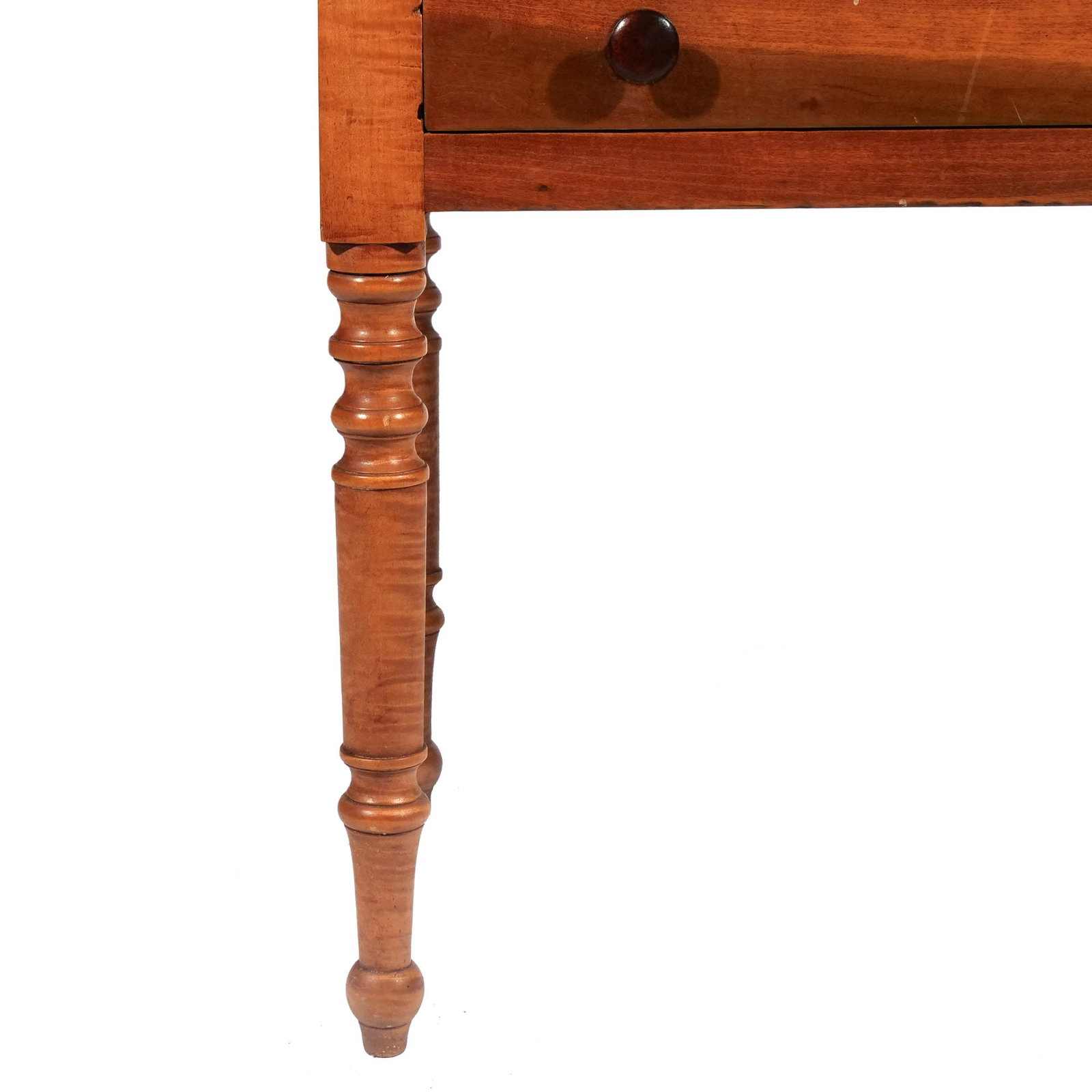 AMERICAN MAPLE TWO DRAWER WORKTABLE - 7