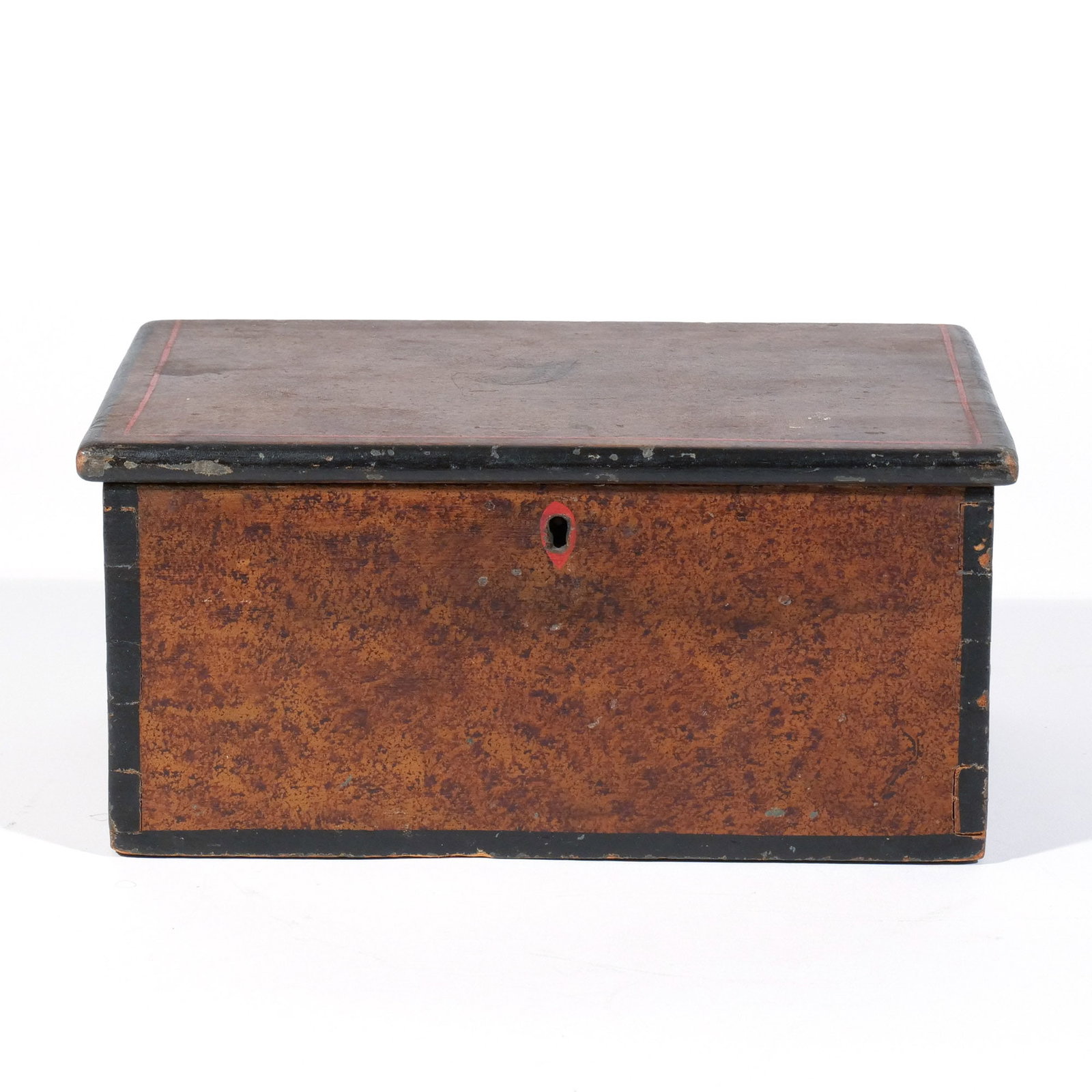 AMERICAN SPONGE-PAINTED TABLE BOX - 2