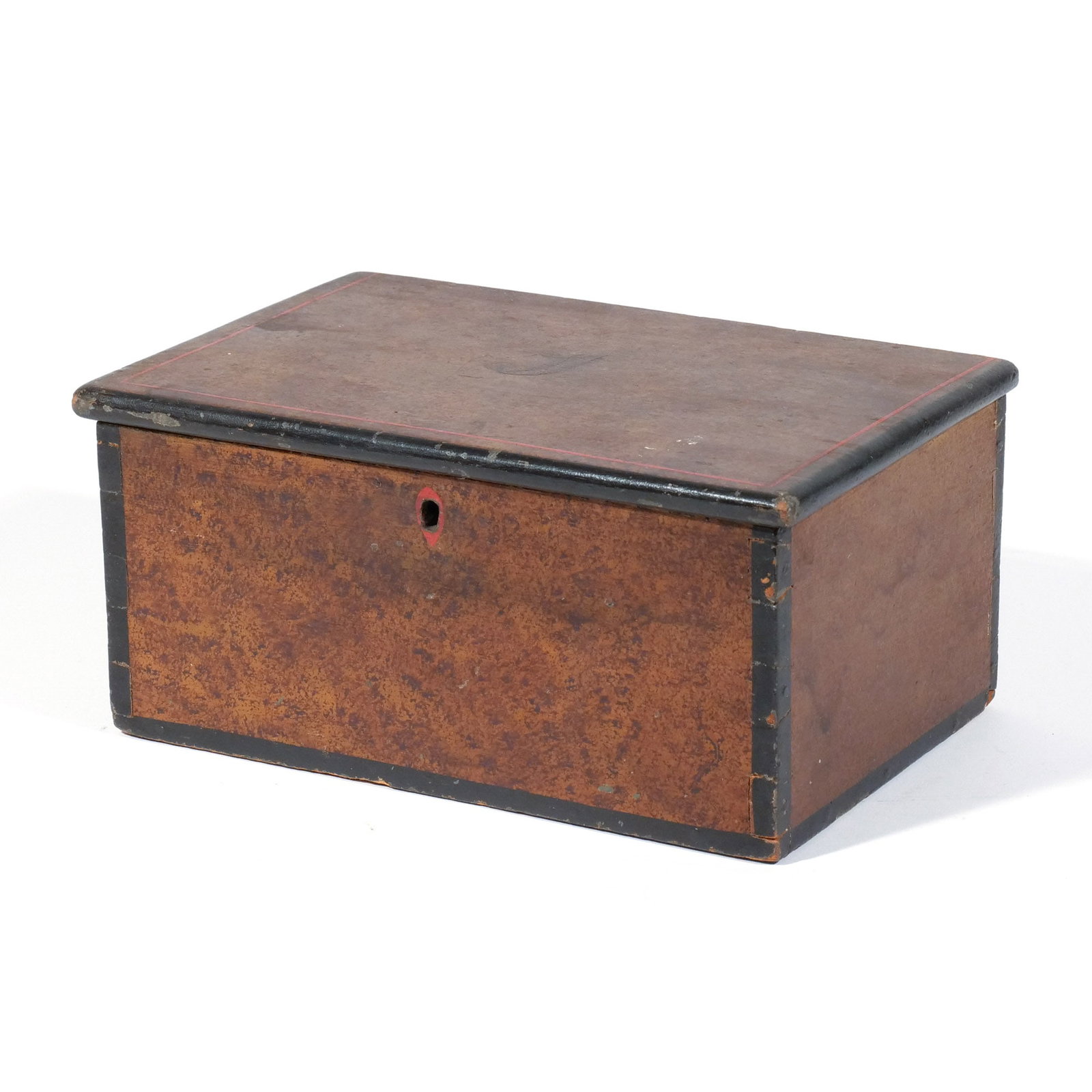 AMERICAN SPONGE-PAINTED TABLE BOX - 3