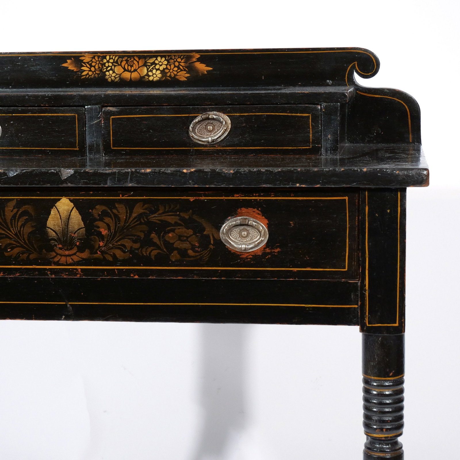 PAINTED & STENCILED DRESSING TABLE - 6