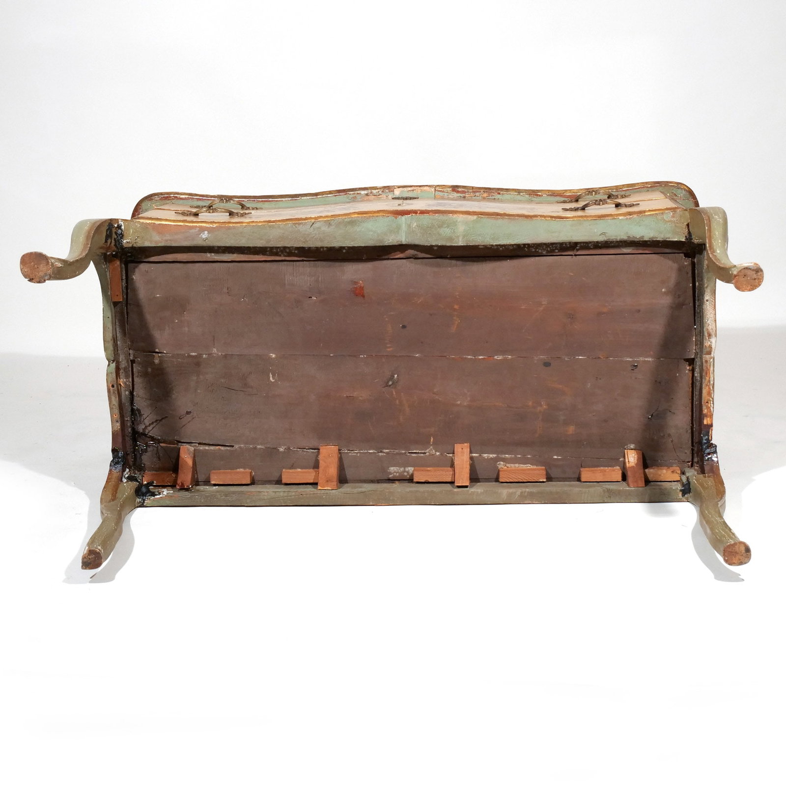 18THC. CONTINENTAL PAINT-DECORATED COMMODE - 10