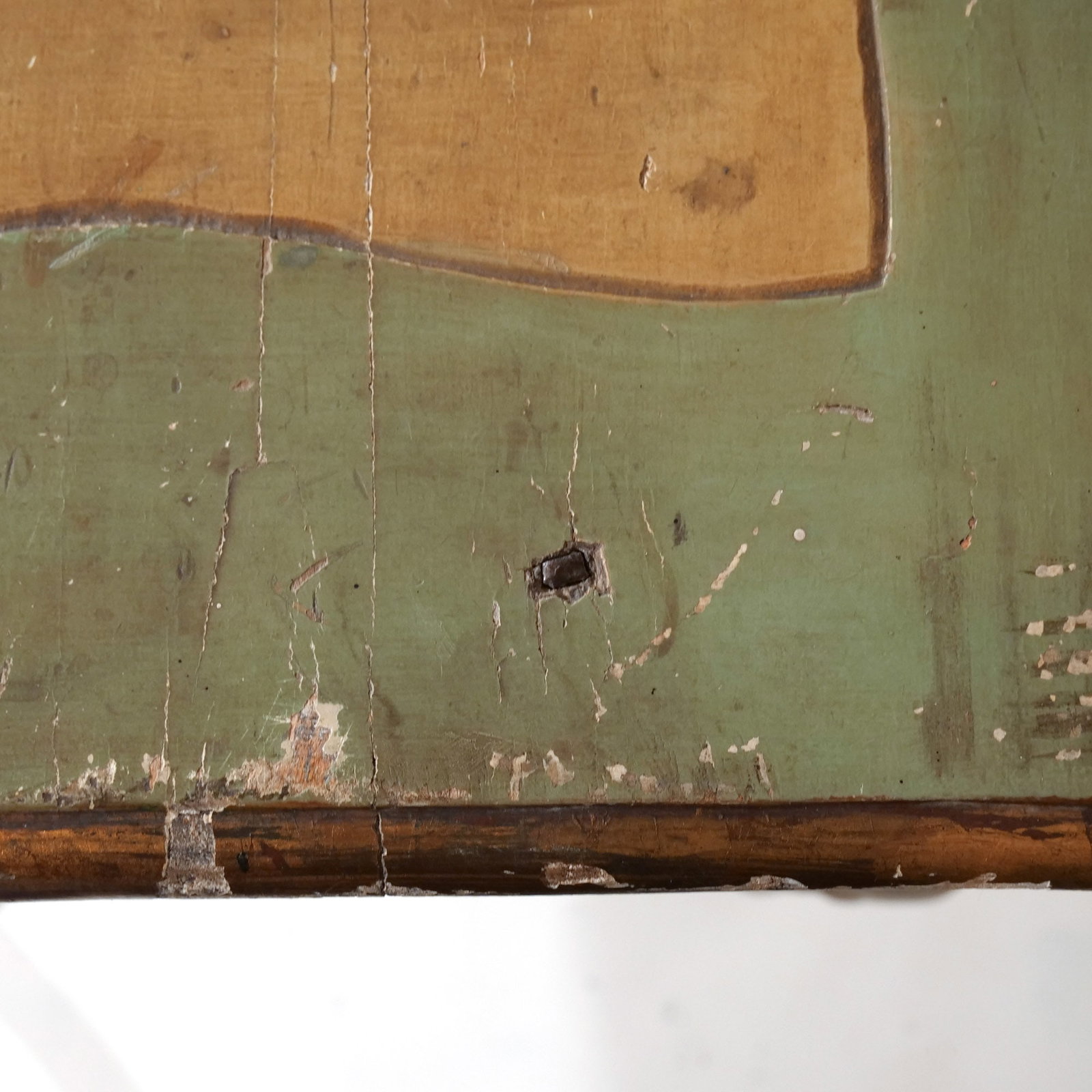 18THC. CONTINENTAL PAINT-DECORATED COMMODE - 19