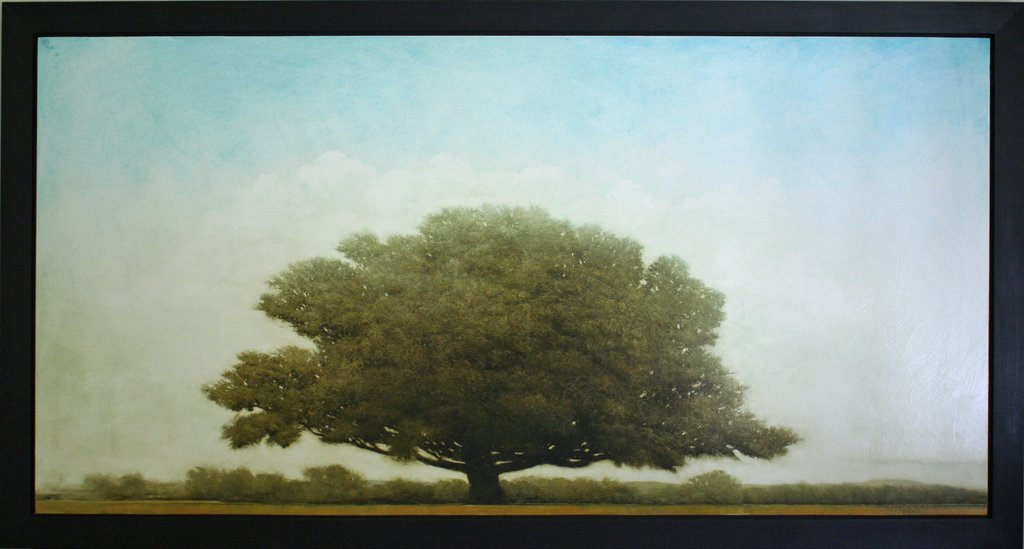 61) ROBERT MARCHESSAULT (CANADIAN, 1953), Sunjuku 2006: oil on board, 30" x 60", signed lower left. Provenance: Foster/White Gallery, Seattle, WA.