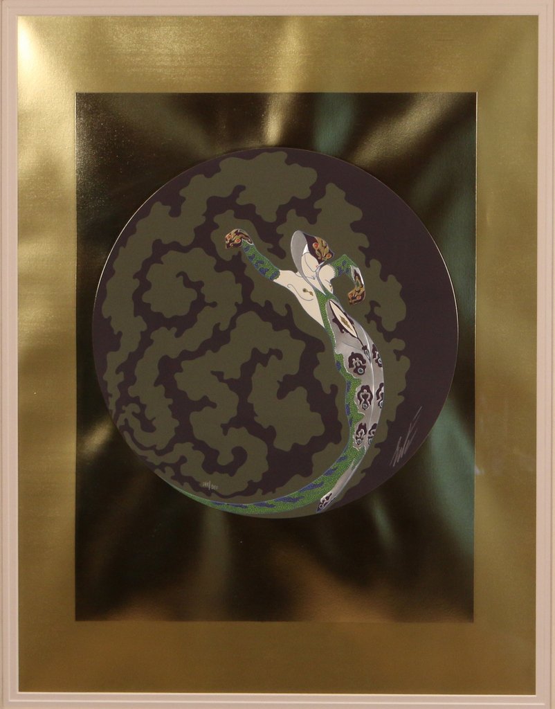 ERTE (ROMAIN DE TIRTOFF) (Russian, 1892-1990): ‘Emotions 3 – La Jalousie’, serigraph, ed. 261/300, 24” x 36”, signed in pencil in subject, framed