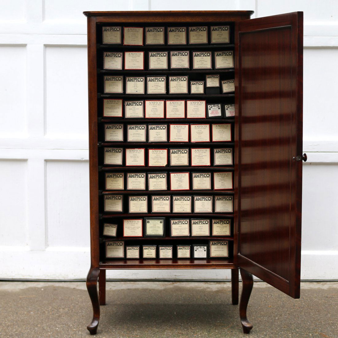 AMPICO MAHOGANY PIANO ROLL