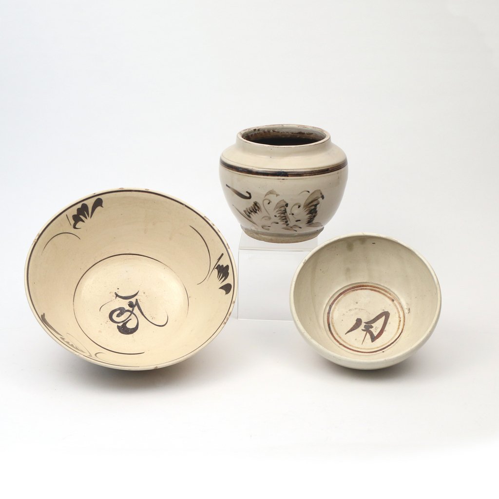 (3pc) EARLY CHINESE CIZHOU-TYPE CERAMICS (1 of 7)