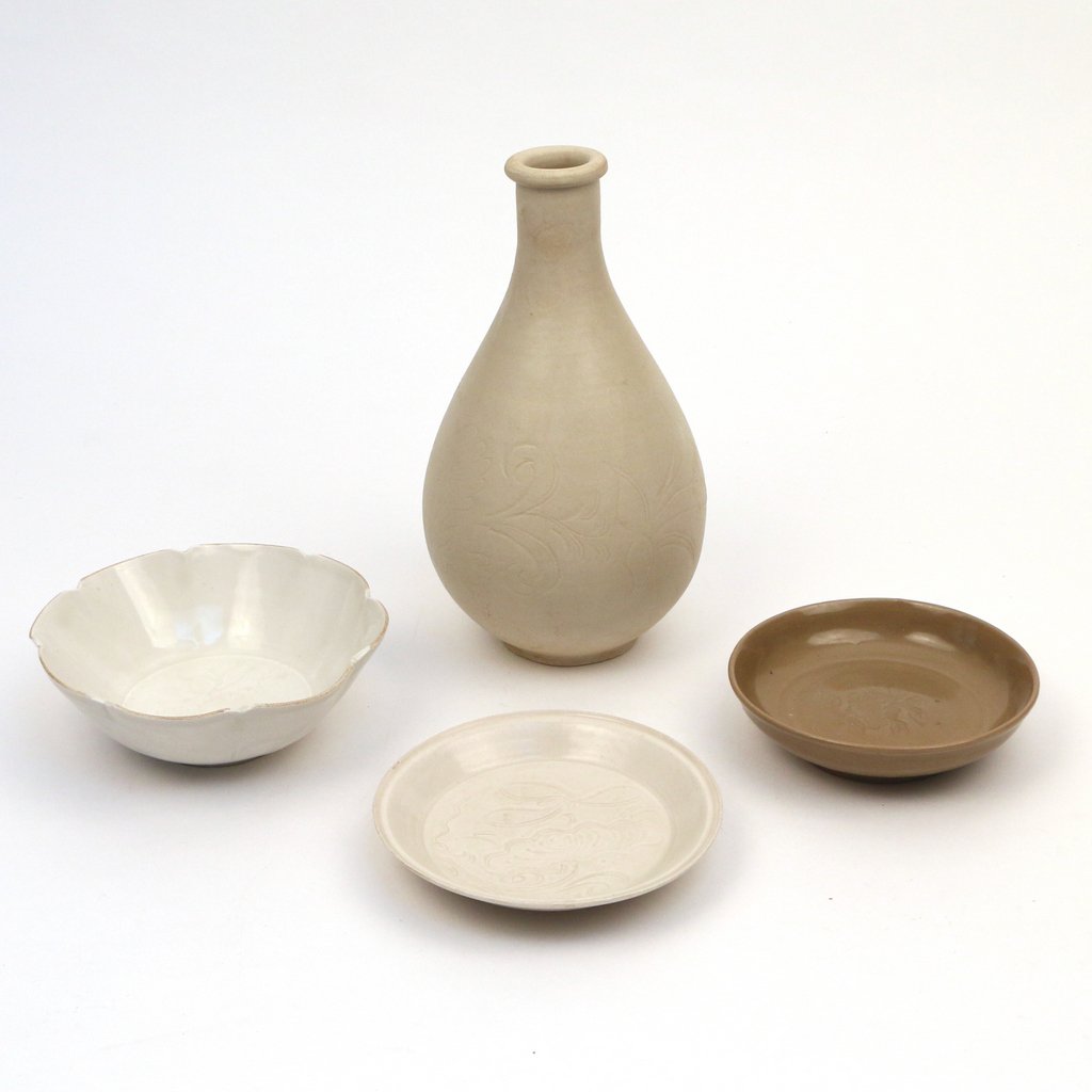 (4pc) CHINESE SONG-STYLE INCISED CERAMICS (1 of 5)