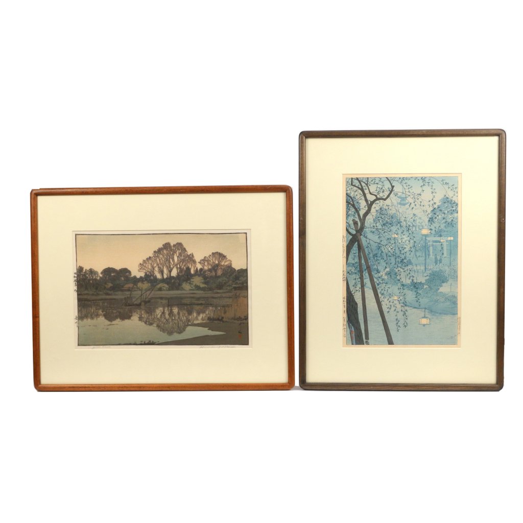 (2pc) JAPANESE WOODBLOCK PRINTS (1 of 6)