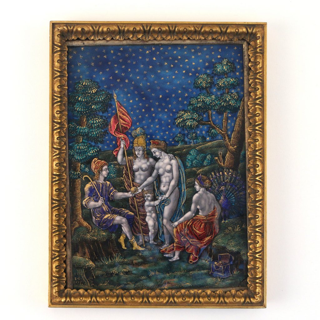 16TH C.  LIMOGES ENAMEL ON COPPER PLAQUE (1 of 6)