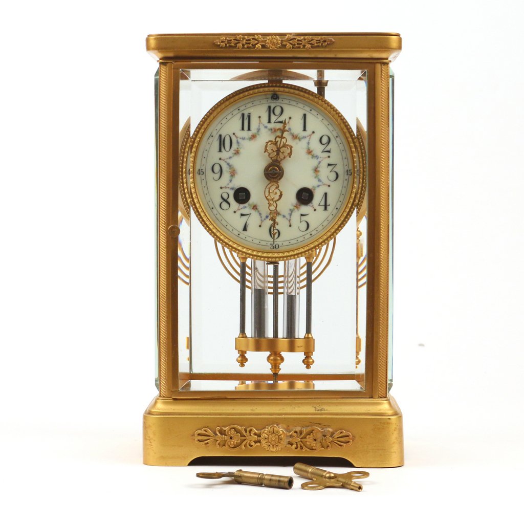 FRENCH CRYSTAL REGULATOR CLOCK (1 of 4)