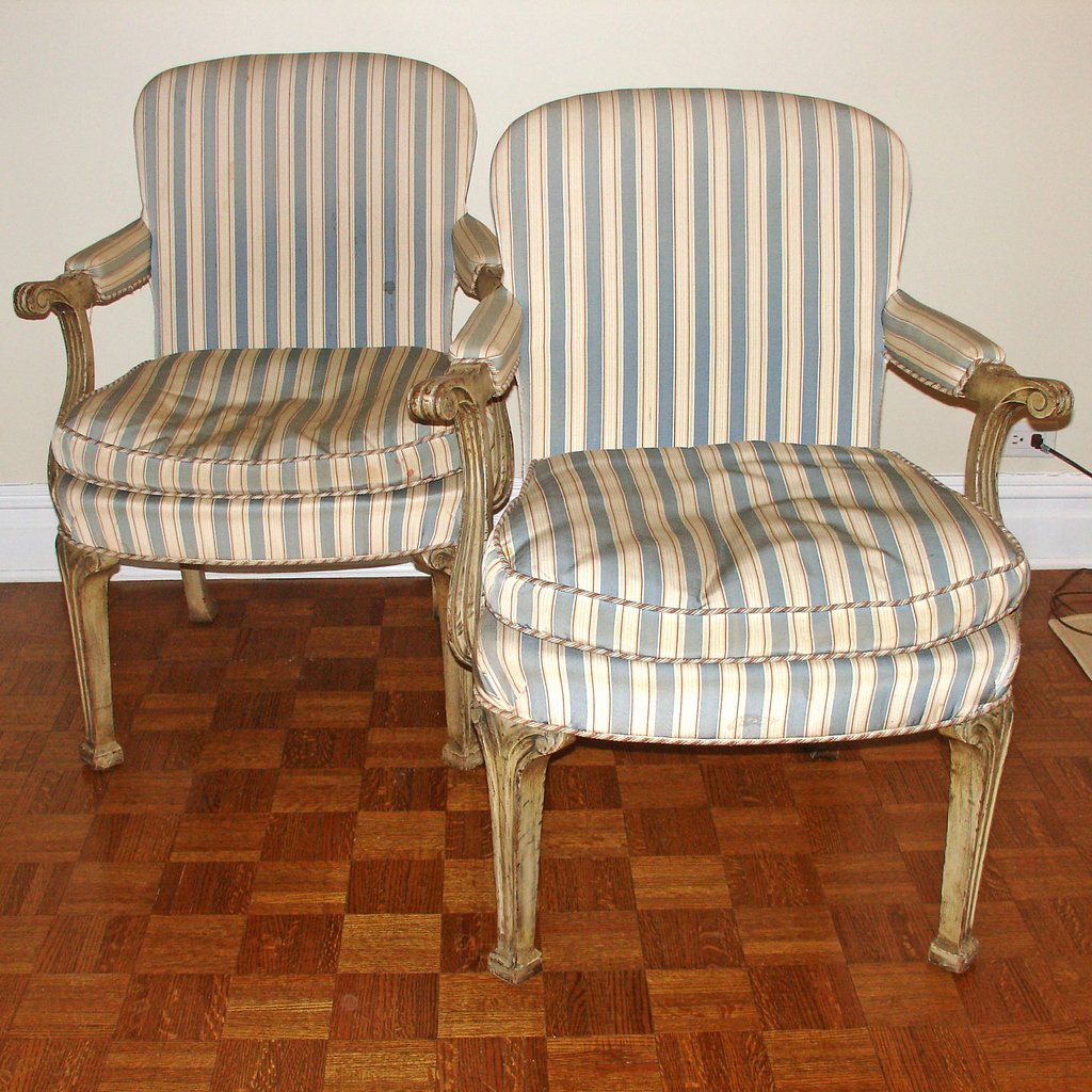 PAIR LOUIS XV STYLE FAUTEUILS (1 of 1)