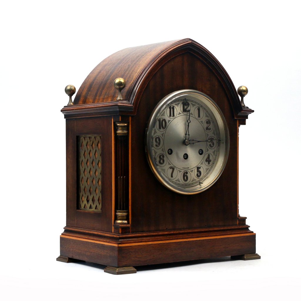 HERSCHEDE MAHOGANY MANTLE CLOCK