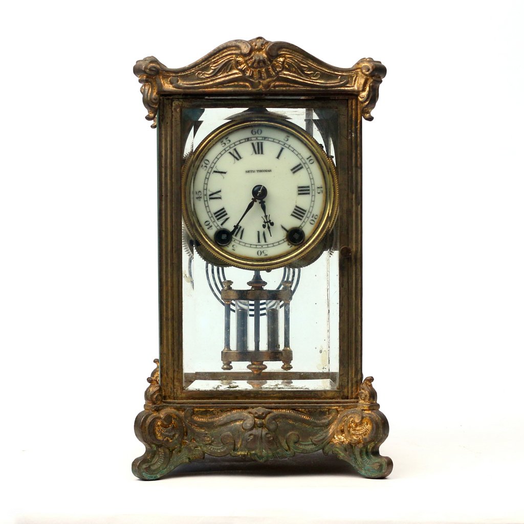 SETH THOMAS CRYSTAL REGULATOR CLOCK (1 of 7)
