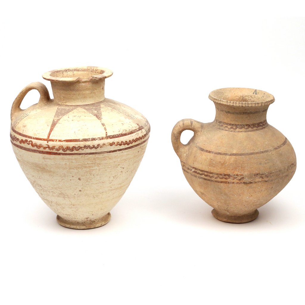 (2pc) CYPRIOT POTTERY PITCHERS (1 of 4)