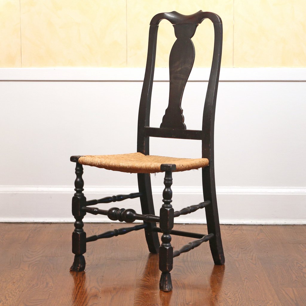 TRANSITIONAL QUEEN ANNE SIDE CHAIR (1 of 3)