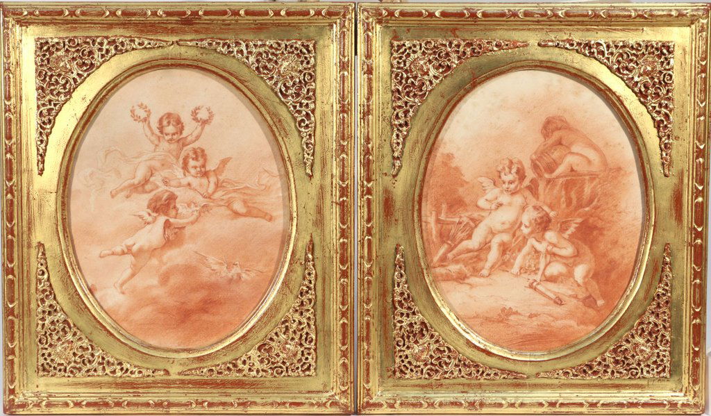 (2pc) OLD MASTER-STYLE DRAWINGS (1 of 6)