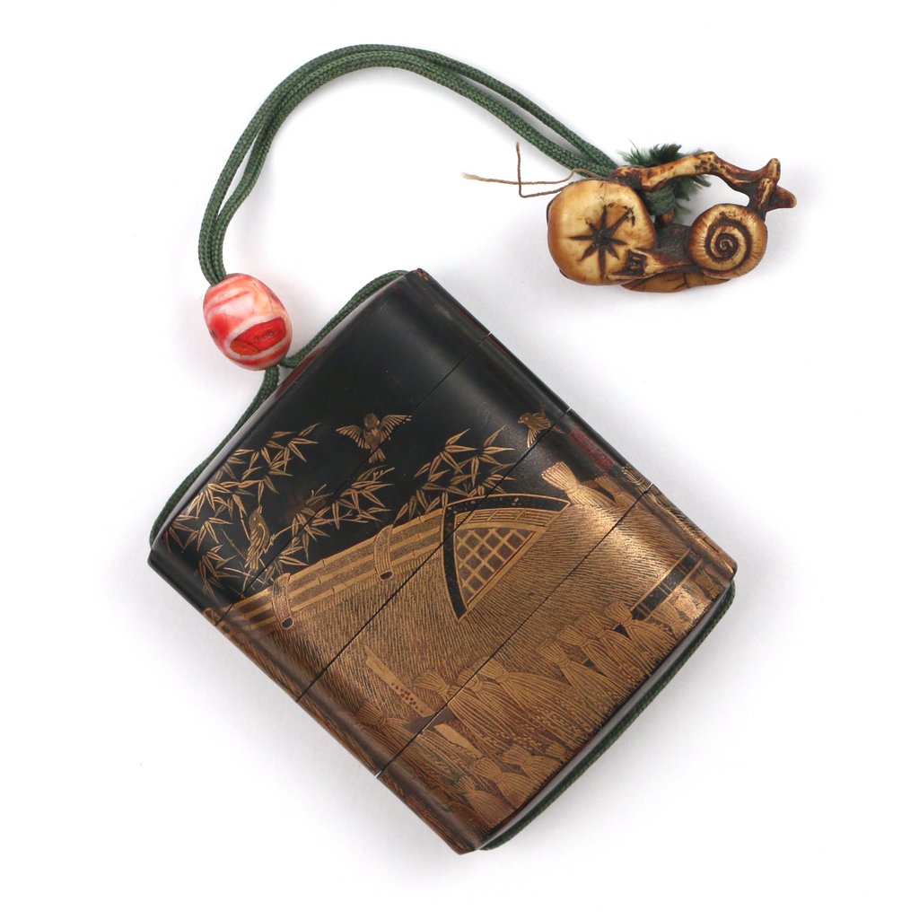 JAPANESE LACQUERED INRO (1 of 2)