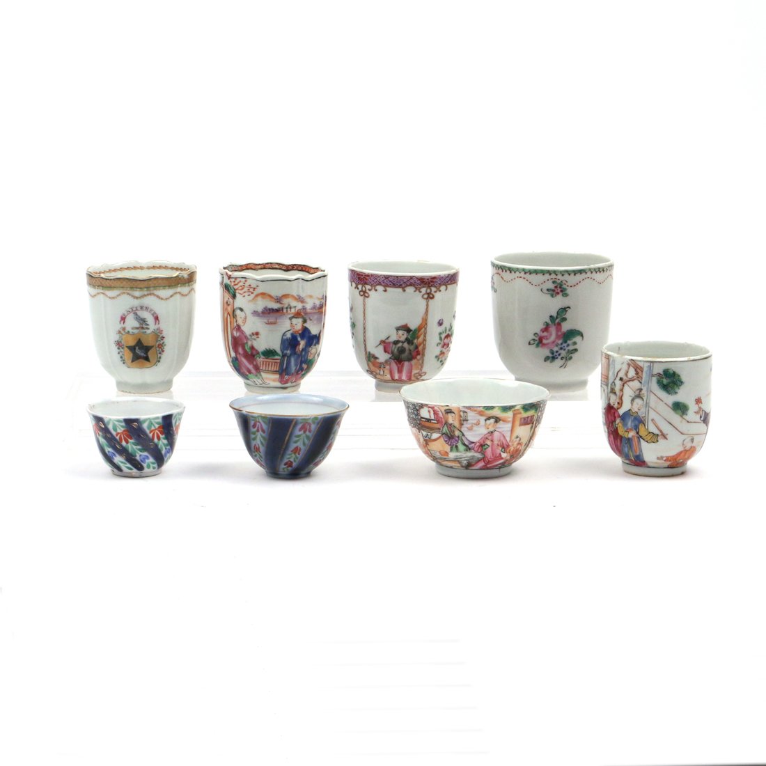(8pc) MISC. CHINESE EXPORT CUPS (1 of 2)