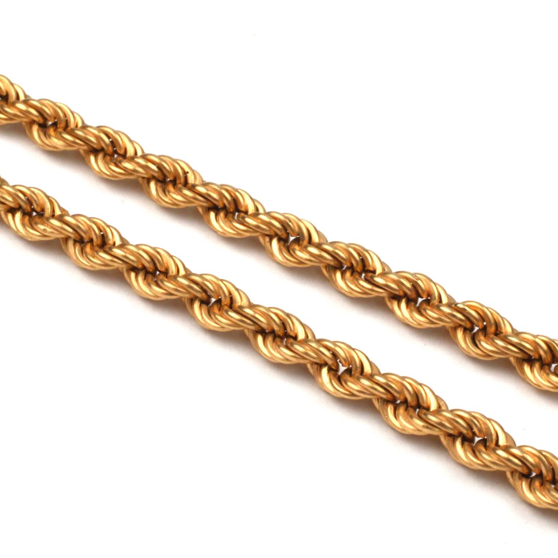 (2pc) 18k GOLD ROPE CHAINS (1 of 2)