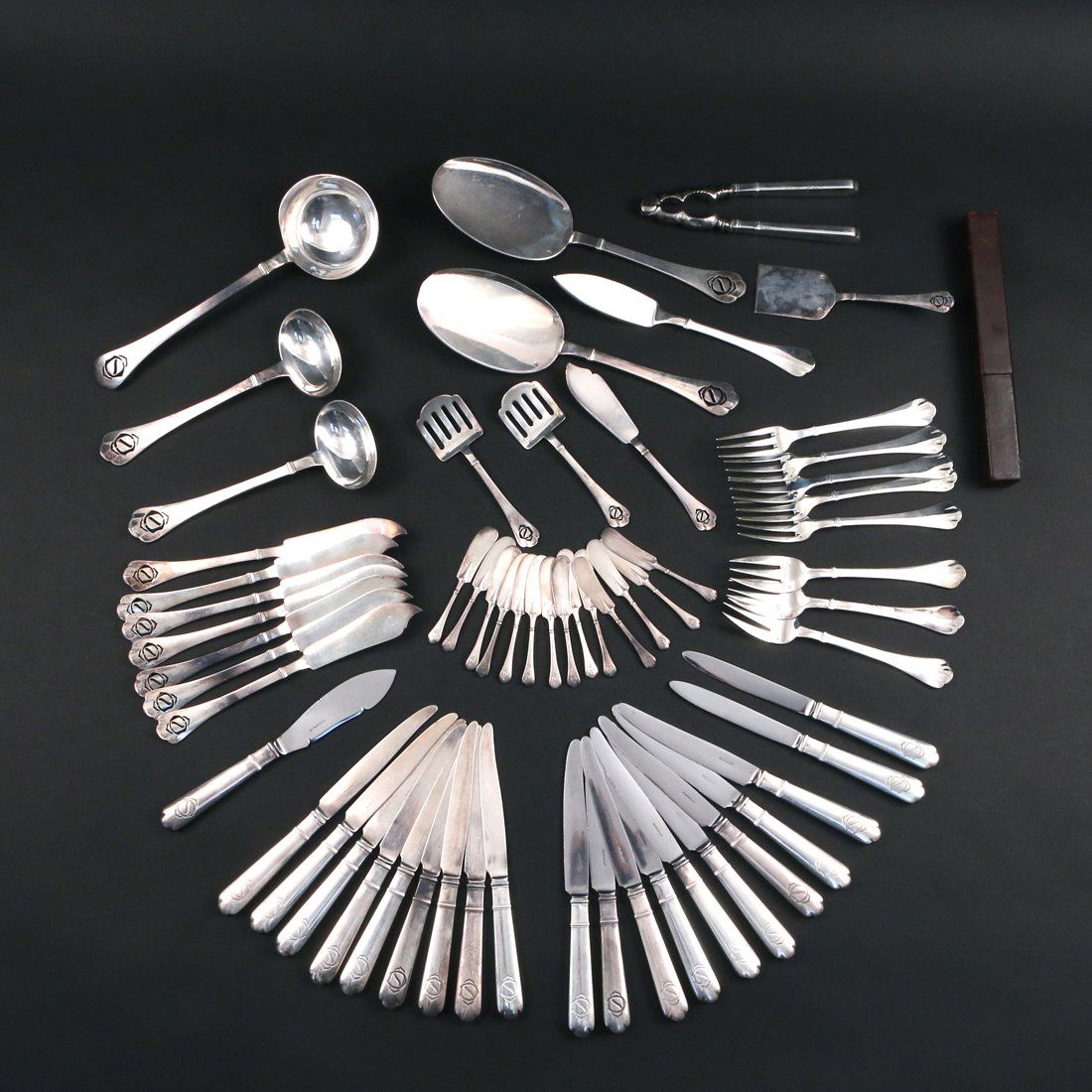 PARTIAL JEAN PUIFORCAT "950" SILVER FLATWARE (1 of 6)