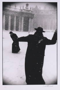 LEONARD FREED (American, 1929-2006): 'St. Peter’s Square, Rome, Italy', 1958, (a later printing), silver print, ed. 8/24, 20 x 16in., signed lower right