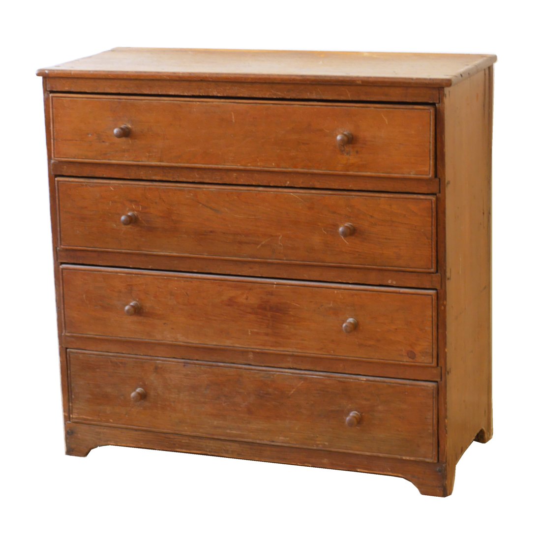 PINE FOUR-DRAWER CHEST (1 of 1)