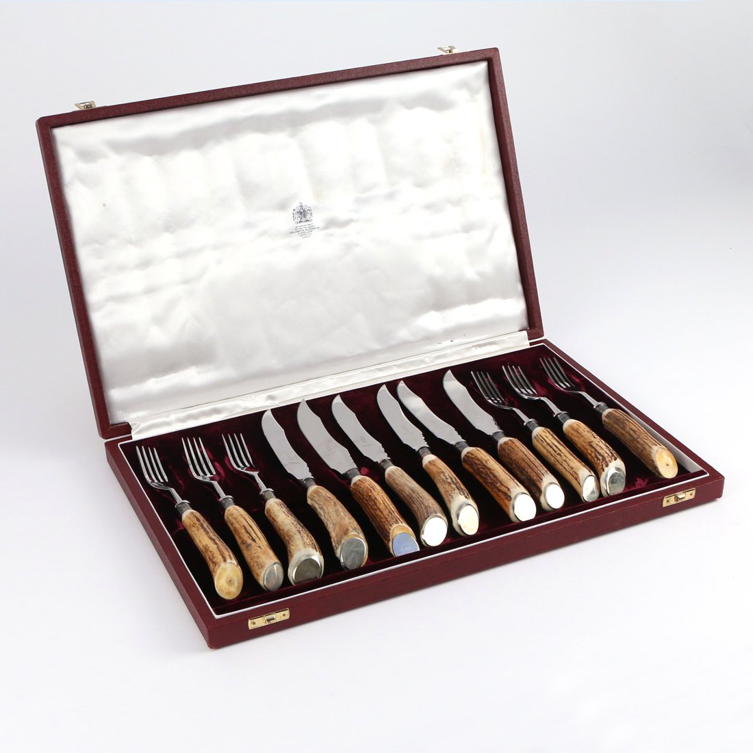 (12pc) BOXED ASPREY STAG CUTLERY (1 of 3)