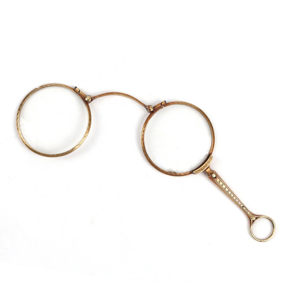 TIFFANY & CO. 14K YELLOW GOLD LORGNETTE: total weight appx. 25.8 gms