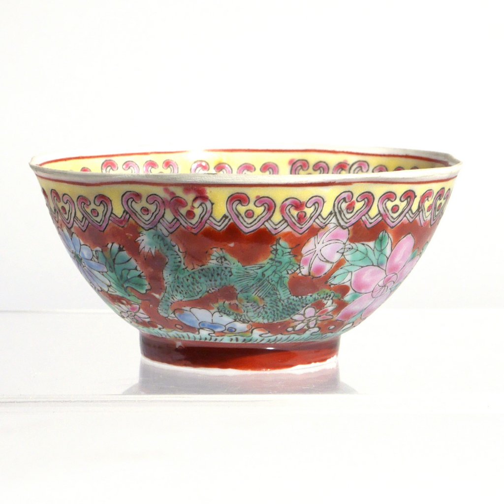 CHINESE EGGSHELL PORCELAIN 'DRAGON' CUP (1 of 5)