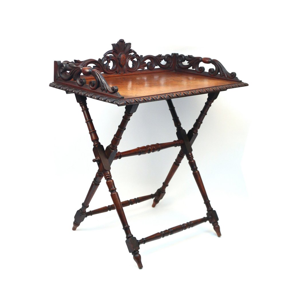CARVED NEO-CLASSICAL TRAY & STAND (1 of 3)
