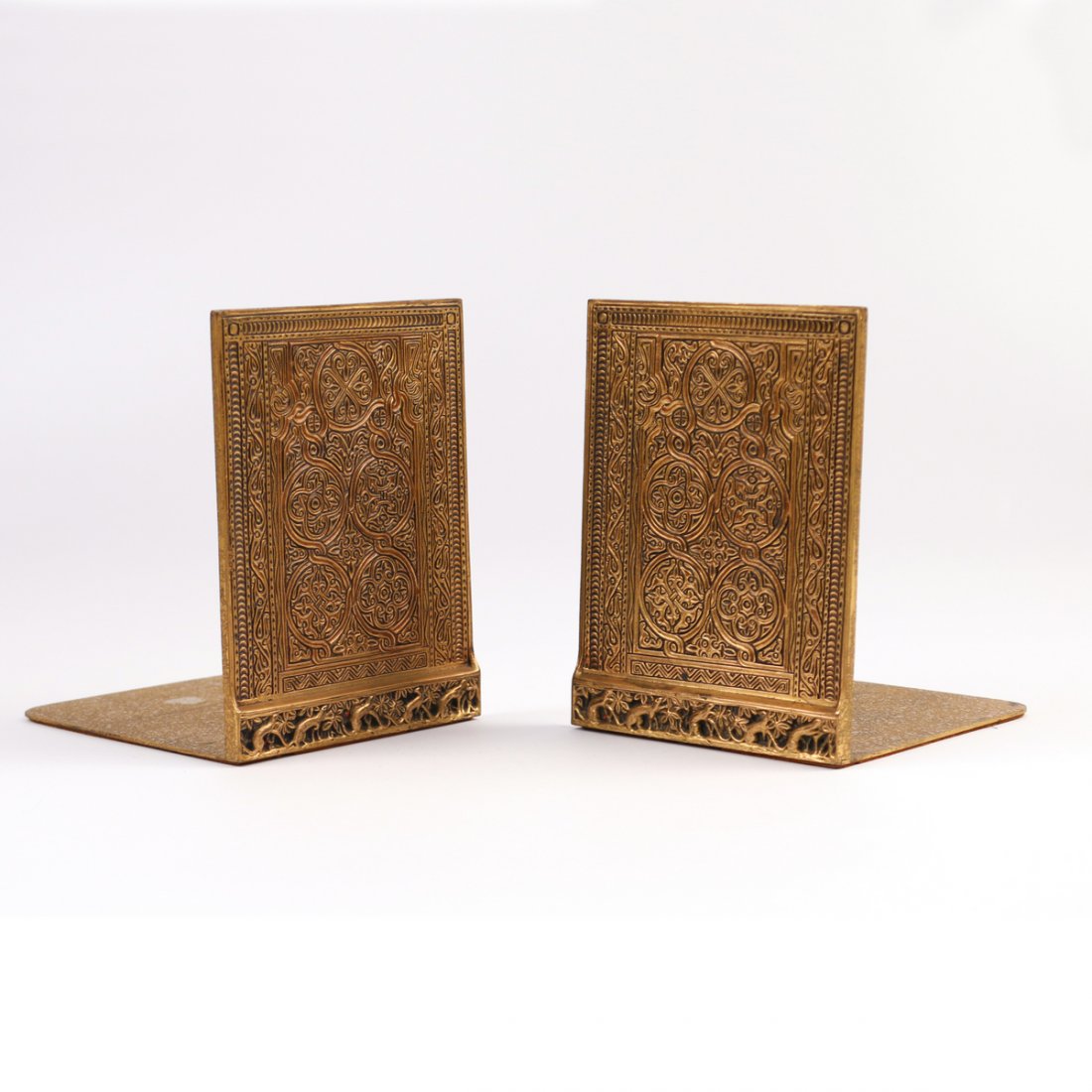 TIFFANY STUDIOS VENETIAN BOOKENDS (1 of 4)