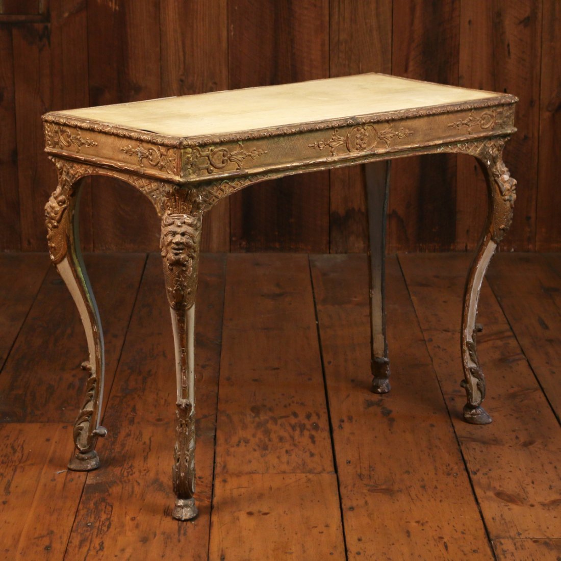 ITALIAN LACCA & PARCEL GILT WRITING TABLE (1 of 7)