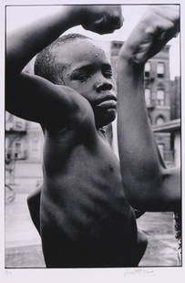 LEONARD FREED (American, 1929-2006): 'Harlem, New York, USA' (“Harlem Street Party”), 1963, (a later printing), archival iris print, ed. 16/100, 20 x 16in., signed lower right