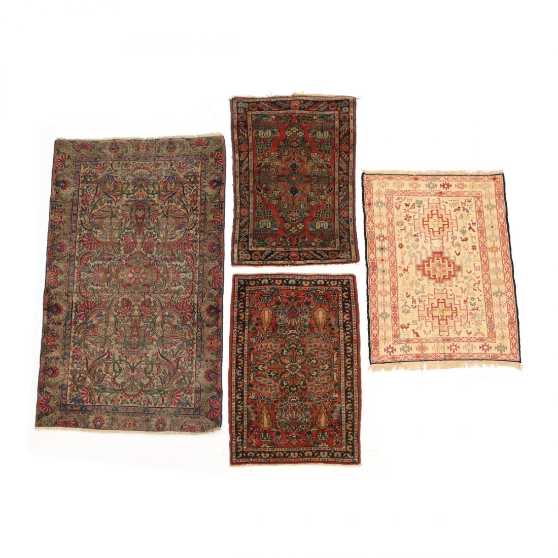 (4pc) PERSIAN MATS & WEAVINGS (1 of 9)
