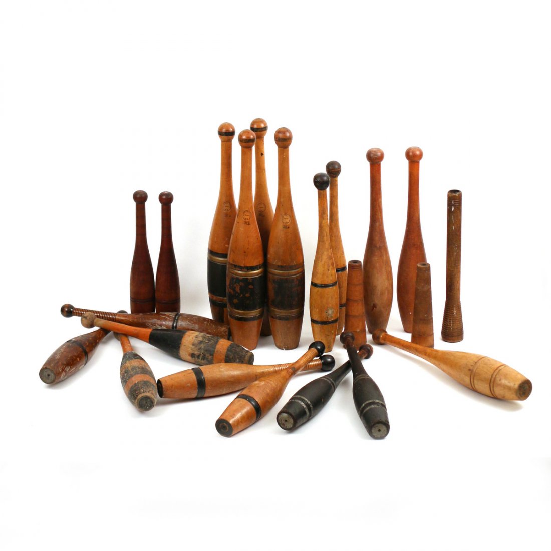 (28pc) INDIAN CLUBS ETC. (1 of 5)