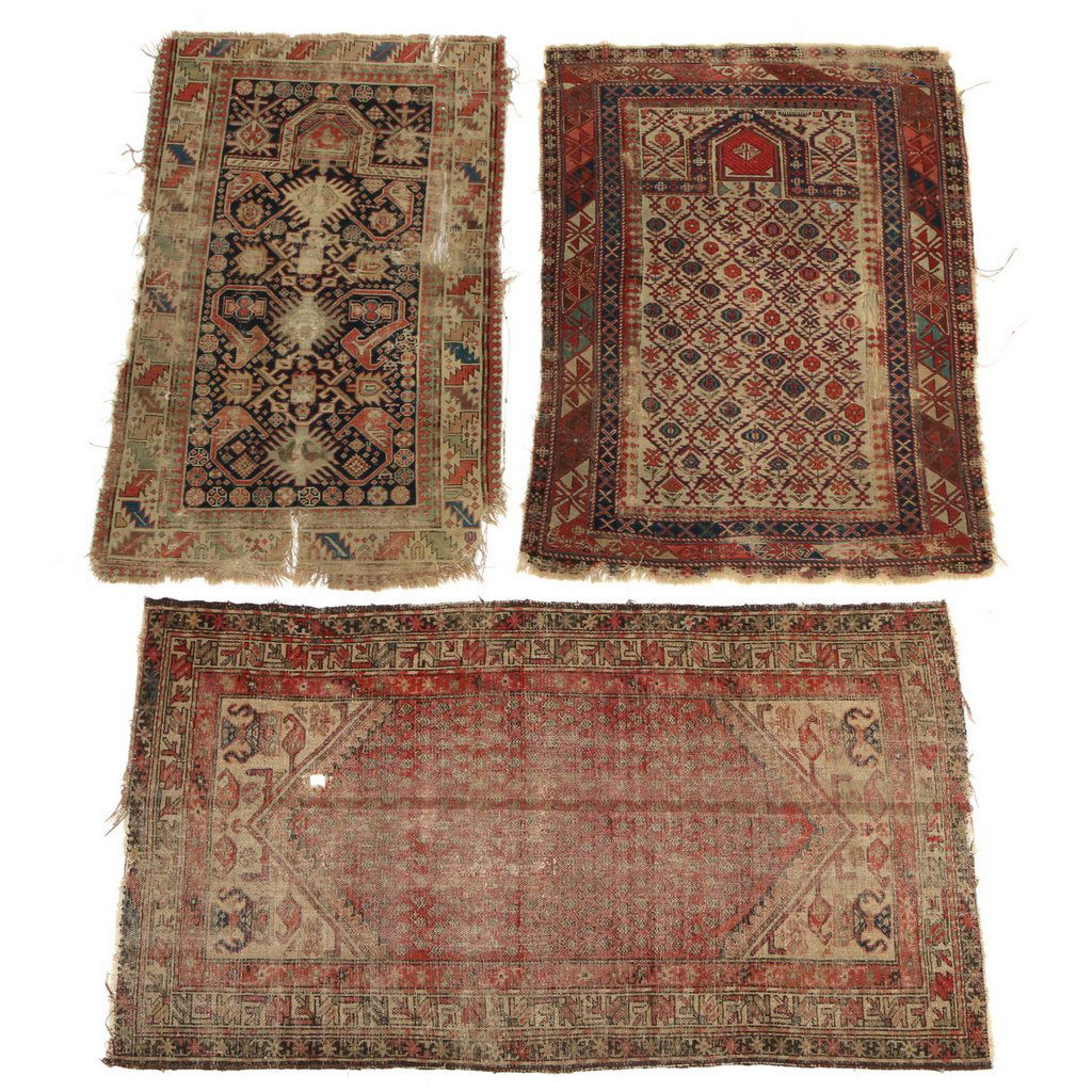 (3pc) EARLY CAUCASIAN RUGS (1 of 8)