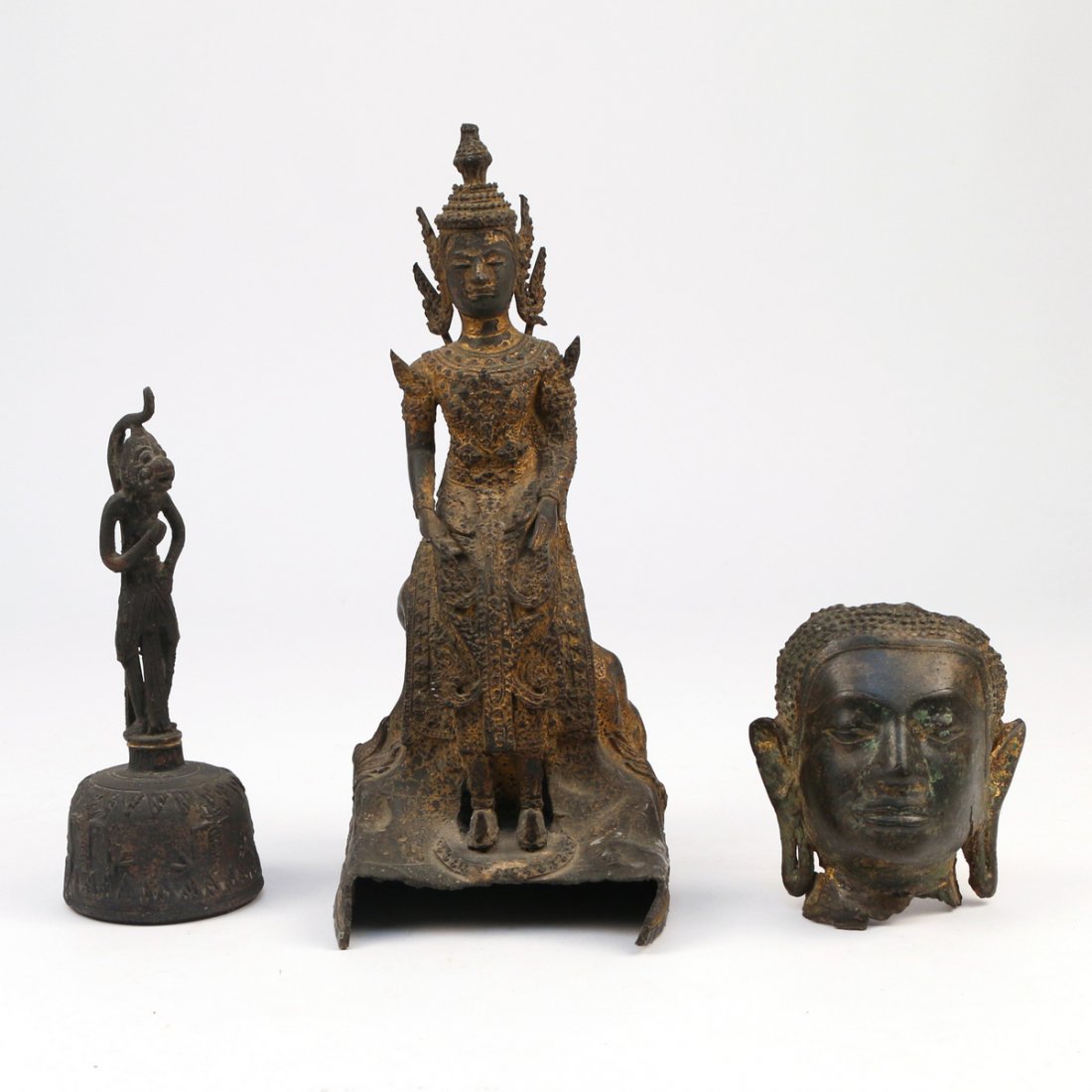 (3pc) BUDDHIST BRONZE ITEMS (1 of 6)