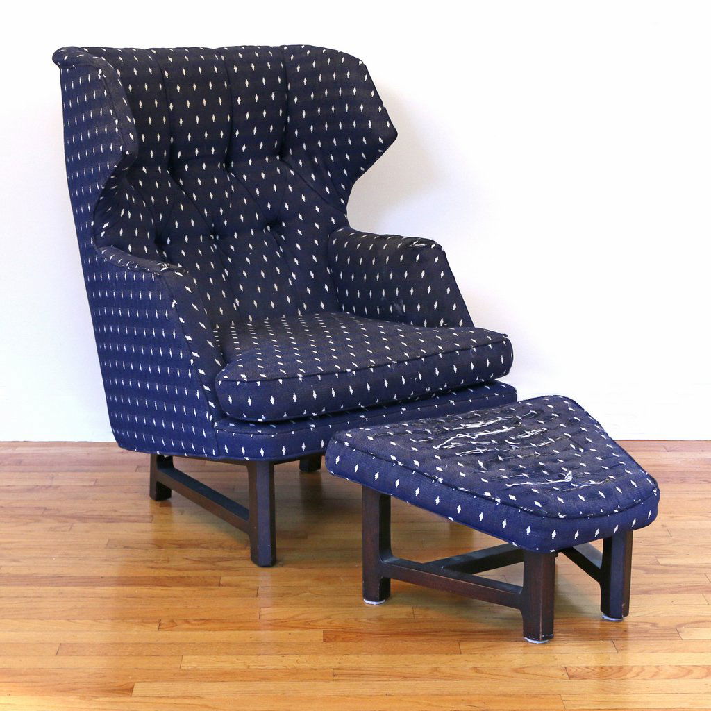 EDWARD WORMLEY FOR DUNBAR CHAIR & OTTOMAN (1 of 8)