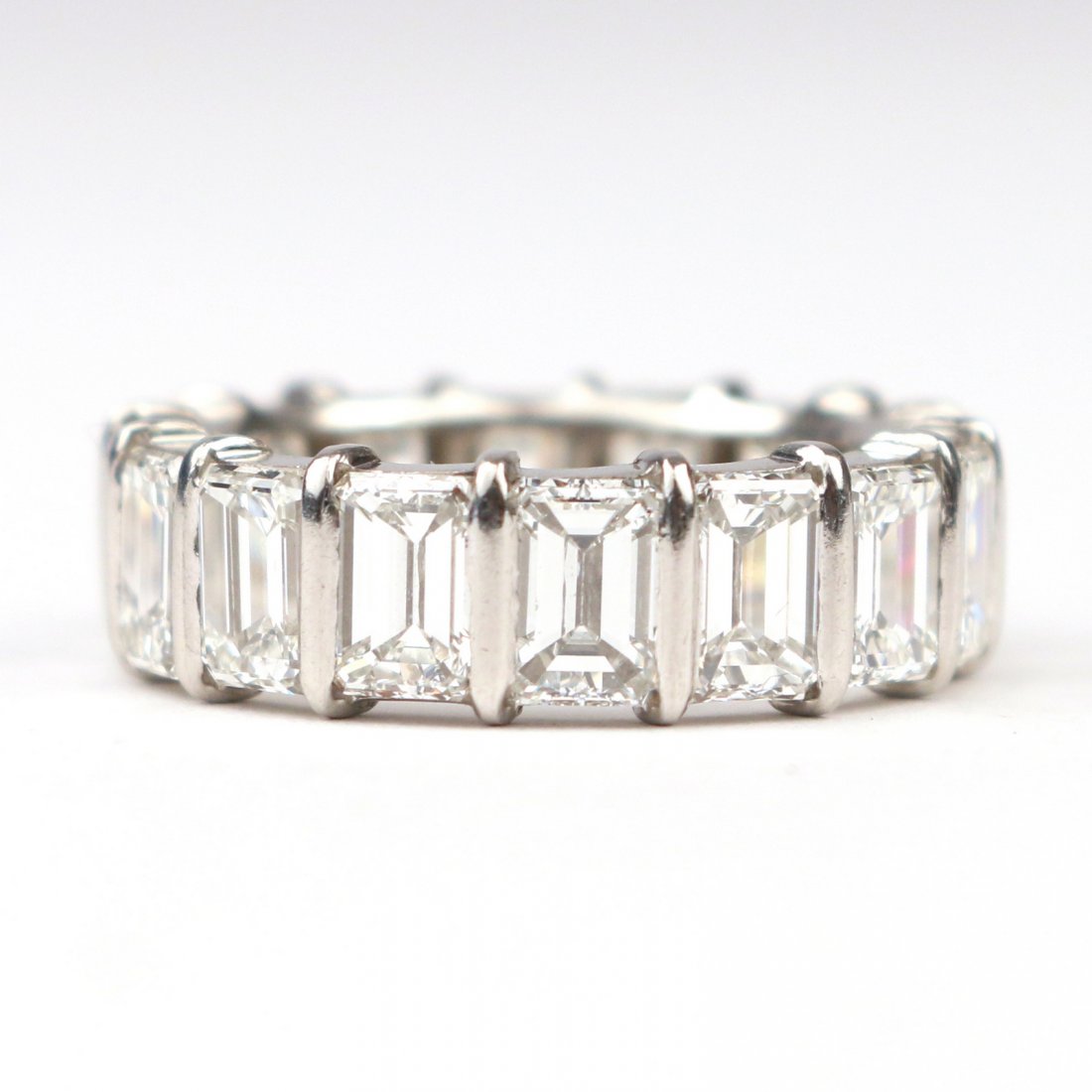 EMERALD CUT DIAMOND ETERNITY BAND (1 of 3)