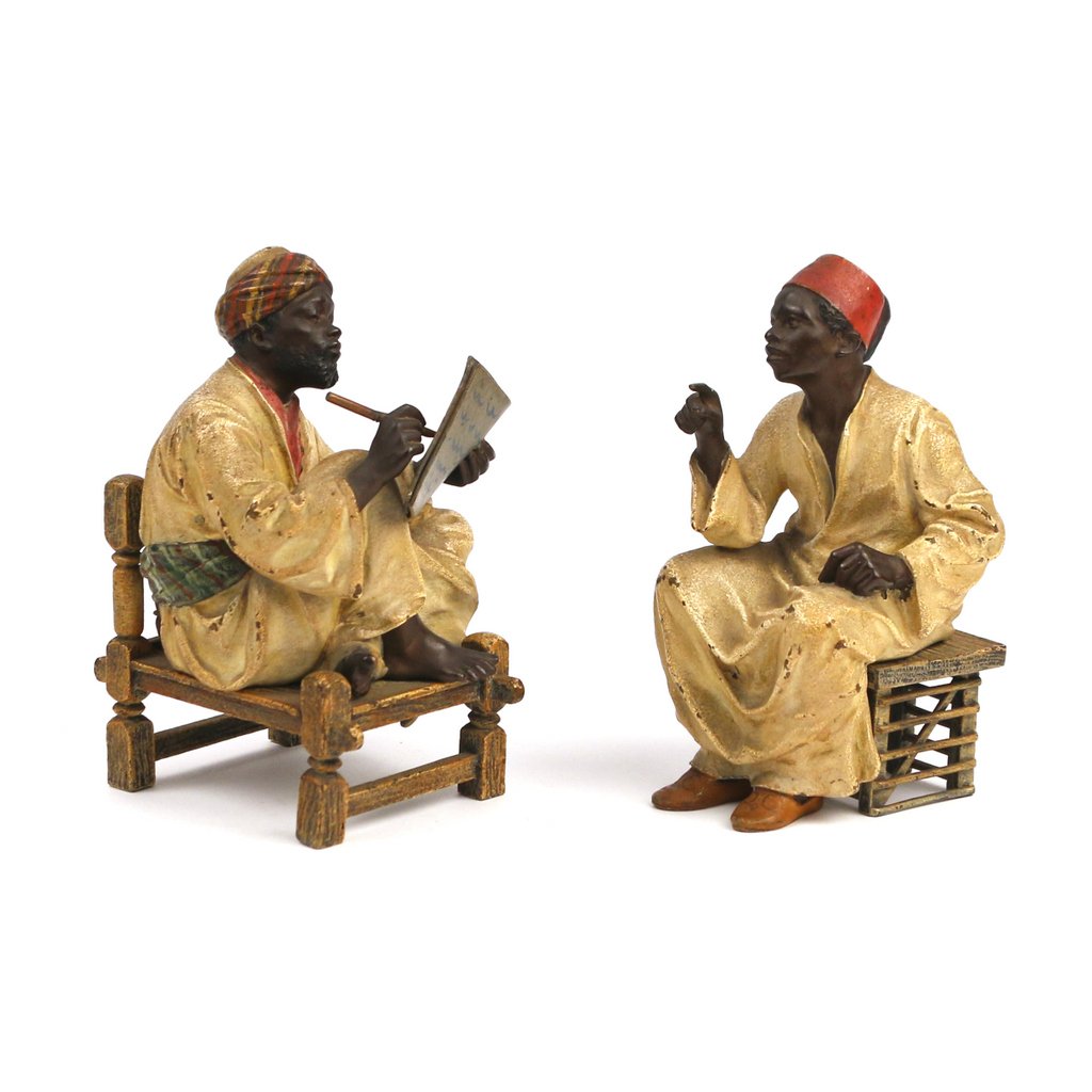 (2pc) AUSTRIAN COLD PAINTED BRONZE FIGURES (1 of 4)