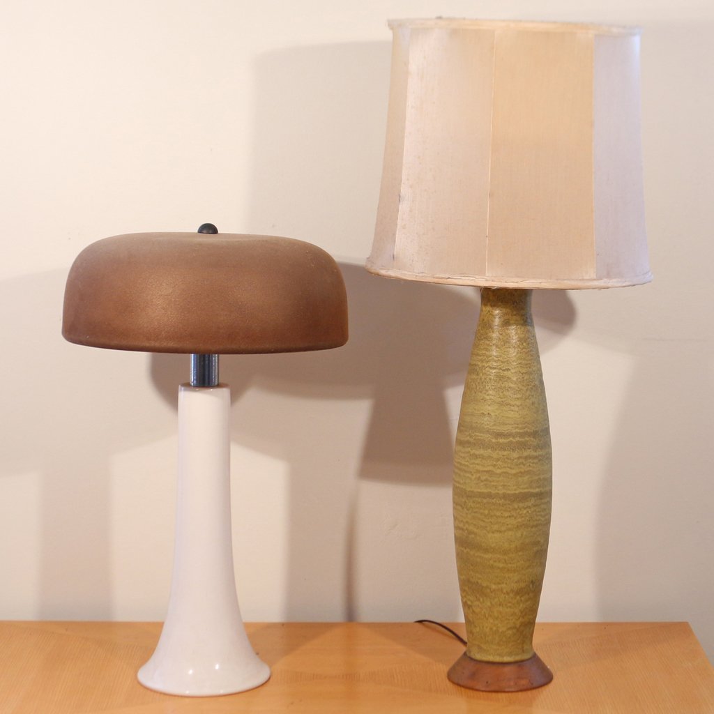 (2pc) MID-CENTURY TABLE LAMPS (1 of 9)
