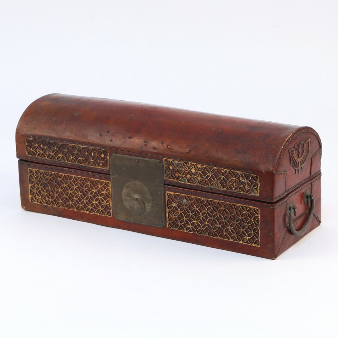 CHINESE LEATHER BOX (1 of 6)