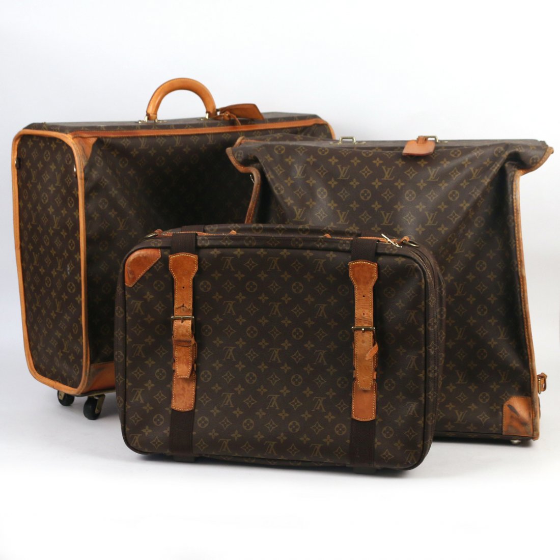 (3pc) LOUIS VUITTON SOFT LUGGAGE (1 of 7)