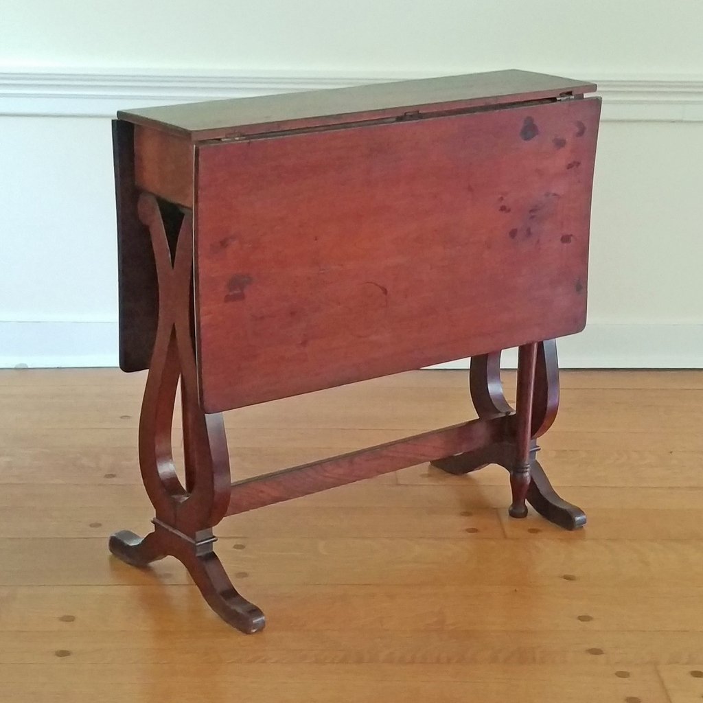 MAHOGANY TUCKAWAY TABLE (1 of 4)