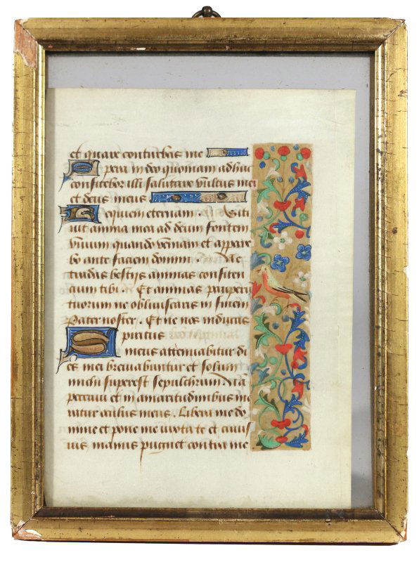 ILLUMINATED MANUSCRIPT PAGE (1 of 2)